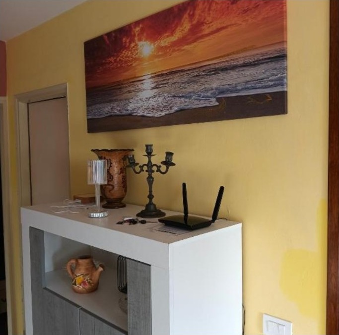 Wandbild und Details im Wohnzimmer